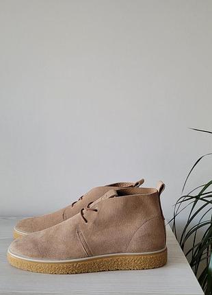 Ботинки дерби кожаные оригинал ecco crepetray 200364 гг.45