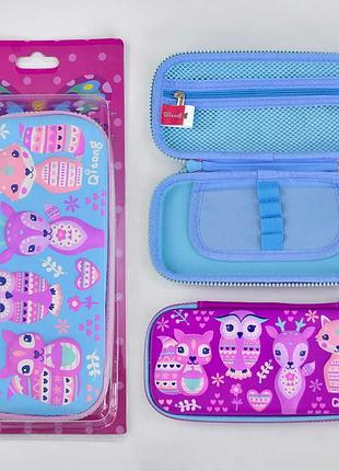 Пенал с 29837 (180) двухцветный на листе с 3d рисунками