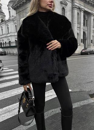 Шуба з еко-норки