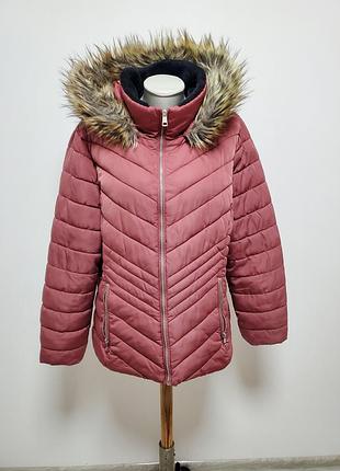 Шикарна брендова тепла стьобана куртка