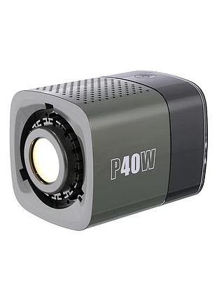 Монохроматичний освітлювач luxceo p40w cob led для фото та відео зйомки регульована яскравість світильни dm-11