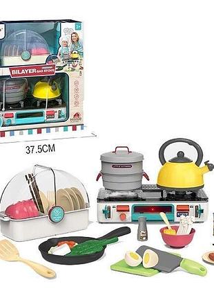 Плита yy 6025 (6) посуда, продукты, подсветка, звук, парогенератор, в коробке