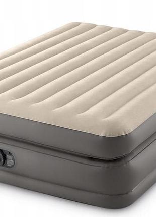 ★➚надувная кровать intex 203x152x51 см бежевый матрас для сна и отдыха раскладушка dm-11