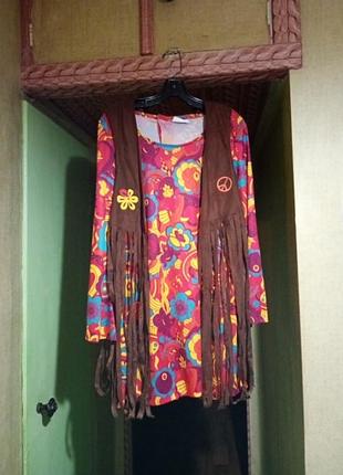 Женский карнавальный костюм хиппи