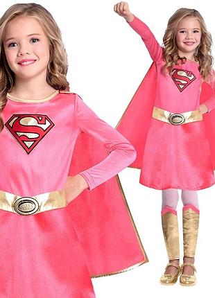 Новогодний карнавальный костюм супергёрл dc superhero