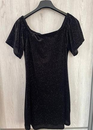 Платье женское george праздничная черная блестящая