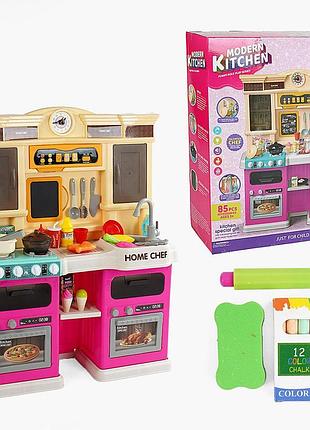 Кухня 922-163 (4) висота 83 см, 85 елементів, звуки, мелодії, підсвічування, автоматична подача води, парогенератор, дошка для