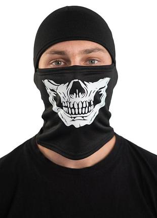 Балаклава зимняя череп подшлемник скелет