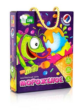 Магнитная игра «мороженое» vt2310-05 от vladi toys – развивающая детская настольная игра