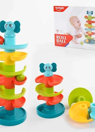 Розвиваюча гра he 0293 (12) із яскравою вежою у коробці