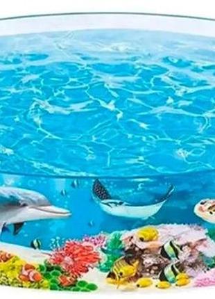 ★➚каркасный детский бассейн океан intex 183 см для детей с шариками ненадувной бассейн для игр dm-11