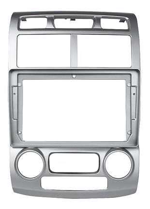 ★➚переходная рамка 9 дюймов silver lesko для kia sportage 2005-2010 автоштатная рамка для установки мульти