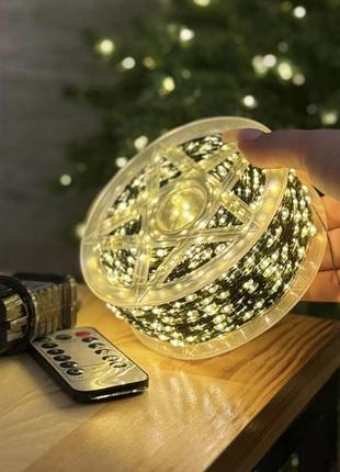 Гирлянда 50 м метров роса гирлянда на зеленой проволоке