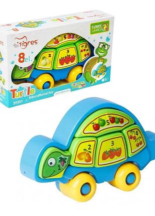 Игра-сортер «черепаха-умница» 39201 (24) от tigres, в коробке