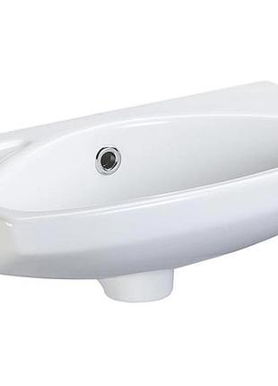 Подвесная раковина ege vitrifiye lissa 450x155x280мм белая умывальник для ванной полукруглая сантехника ve-33