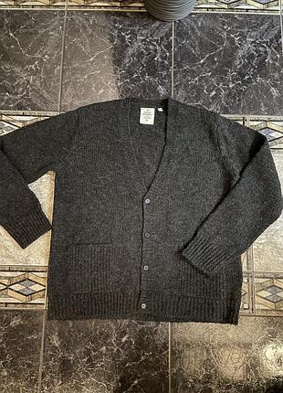 Чоловічий кардиган від шведського бренду cheap monday графітового темно сірого кольору,розмір xl,новий