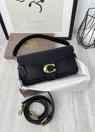 Женская сумка coach tabby черный классический коуч через плечо