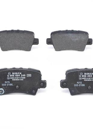 Колодки тормозные дисковые задн honda civic viii hatchback (fn, fk) 1.8 2005.09-2012.12 bo 0986494249