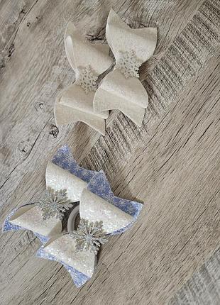 Бантики снежинки