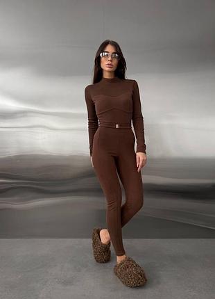 Термокомбінезон у шоколадному кольорі