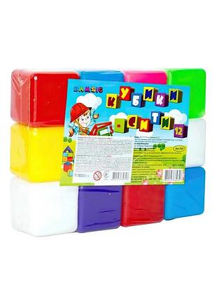 Набор ярких кубиков 'сити 12' 028 (24) 'bamsic' для развития малышей