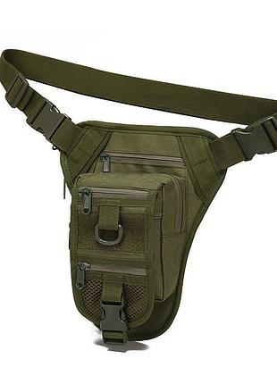 ★➚сумка тактическая на пояс aokali outdoor a176 зеленая водоотталкивающая поясная сумка для туристов и акт