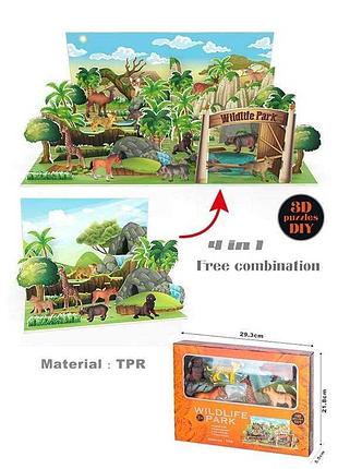 Коллекция 6100 c (36) с резиновыми фигурками животных для детских развлечений в коробке