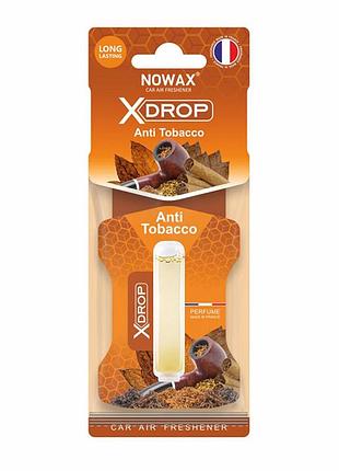 Ve ароматизатор nowax x drop целюлозний updated form анти тютюн освіжувач повітря для автомобіля аромат upd_fo3