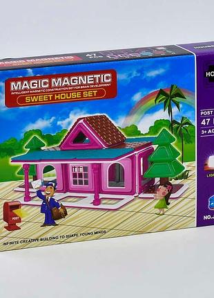 Магнитный конструктор jh 8818 (36) «почта» из 47 деталей в коробке