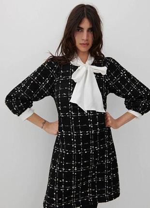 Твідова чорна сукня reserved