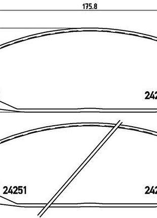 Колодки гальмівні дискові передн jeep grand cherokee iii (wh, wk) 3.0 2004.10-2011.10 bm p37010