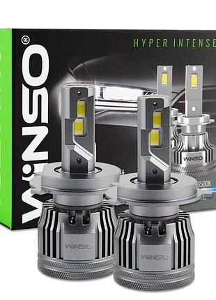 ★➚автолампа led h4 winso 90вт 7000лм 6500k для автомобілів яскраве освітлення світлодіоди csp3970 dm-11