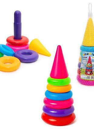 Детская пирамида №1 017 (20) «bamsic» для развития моторики