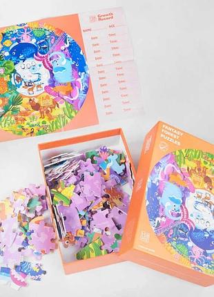 Пазлы с 48160 (32) «вокруг света» из 158 деталей, круглой формы, постер в коробке