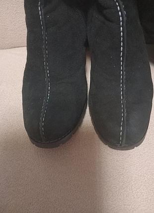 Чобітки жіночі зимові замшеві на натуральній овчині