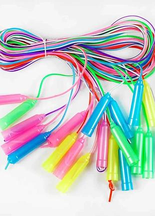 Скакалка с 34144 (60) кольорова довжиною 250 см, товщина 4,4 мм для активних тренувань