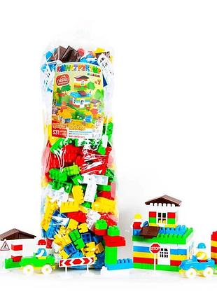 Конструктор bamsic №7 115/14 (2) с 531 деталью, творческий набор для развития детей