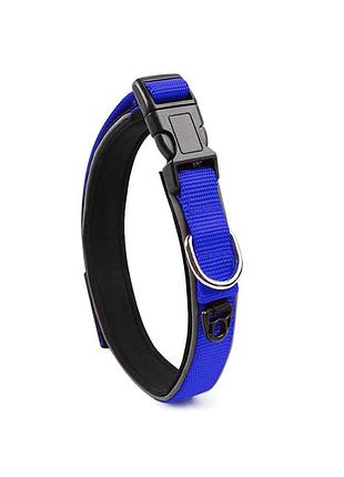 ★➚ошейник двухслойный для собак taotaopets s синий нейлоновый для мелких пород для прогулок и дрессировки