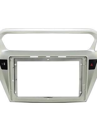 ★➚переходная рамка 9 дюймов silver lesko для peugeot 301 2012-2016 citroen elysee 2014-2017 установка муль