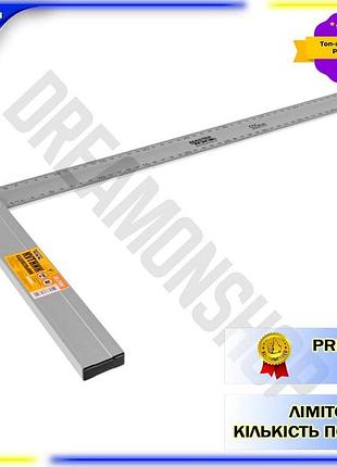Dm кутник mastertool 500 специфікація 2.2 мм алюмінієвий для розмітки та перевірки кутів кутник для ст spe|lz