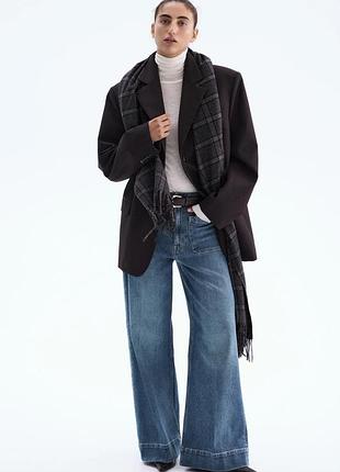 Широкие джинсы с манжетами h&amp;m p xxl