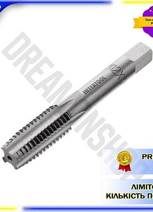 Dm мітчик m12 x специфікація 2.2 1,75 мм intertool для нарізування різьблення швидкорізна сталь мітчик spe|lz