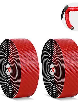 ★➚обмотка руля west biking красная pu eva microtex для велосипеда улучшает захват и комфорт dm-11