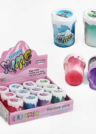 Лизун k 17528 (24) – набор из 12 цветных лизунов в блоке, 4 ярких оттенка