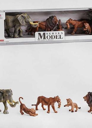 Коллекция реалистичных фигурок диких животных q 9899 d 45, 5 моделей в коробке