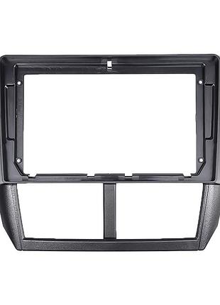 ★➚переходная рамка 9 дюймов lesko для subaru forester 2008-2012 impreza 2007-2012 черная установка мультим