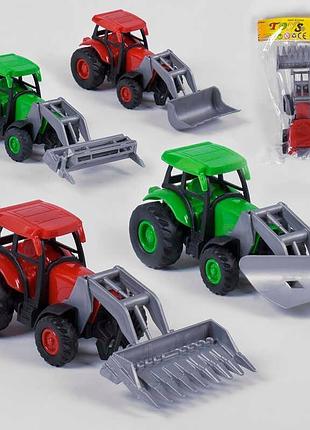 Инерционный трактор 850-2 (720/2) с 4 видами навесного оборудования в пакете