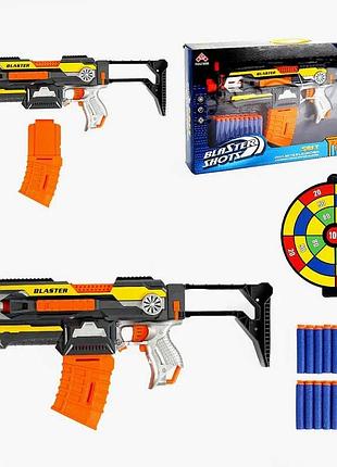 Автомат sb 409 (12/2) с 20 мягкими пулями в коробке для активных игр