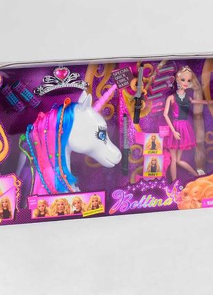 Кукла 68155 (12/2) голова для причёсок с аксессуарами в коробке