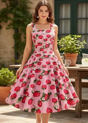 1+1=3❤️неймовірна сукня на літо з полуничками